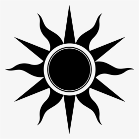 Sun Png Black And White - Black Sun, Transparent Png, Free Download