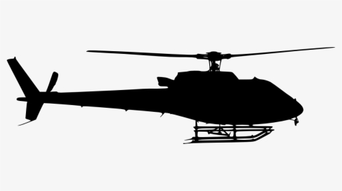 Helicopter Side View Silhouette, HD Png Download, Free Download