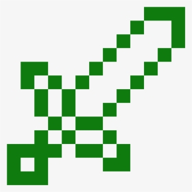 Transparent Minecraft Icon - Minecraft Sword Black And White, HD Png Download, Free Download