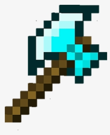 Axe Clipart Minecraft Diamond - Minecraft Axe, HD Png Download, Free Download