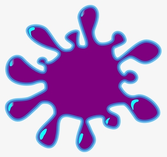 Slime Clipart Purple Paint, Slime Purple Paint Transparent - Splash Clip Art, HD Png Download, Free Download