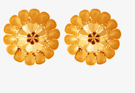22kt Yellow Gold Stud Earrings For Women - Earrings, HD Png Download, Free Download