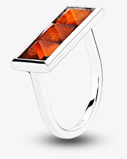 Rock Stud Ring By Louise Sigvardt In Cognac Amber - Titanium Ring, HD Png Download, Free Download
