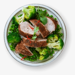 Jerk Chicken With Seasonal Greens - Boiled Beef, HD Png Download, Free Download