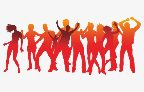 People Celebrating Png - Silhouettes People Celebrate Png, Transparent Png, Free Download