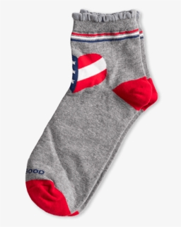Women"s Stars & Stripes Heart Anklet Socks - Sock, HD Png Download, Free Download