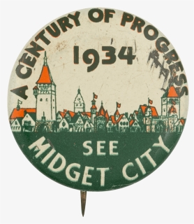 See Midget City Chicago Button Museum - Label, HD Png Download, Free Download