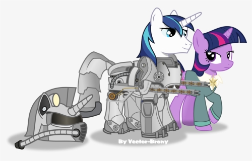 Vector-brony, Crossover, Fallout, Fallout Equestria, - Fallout Equestria Shining Armour, HD Png Download, Free Download
