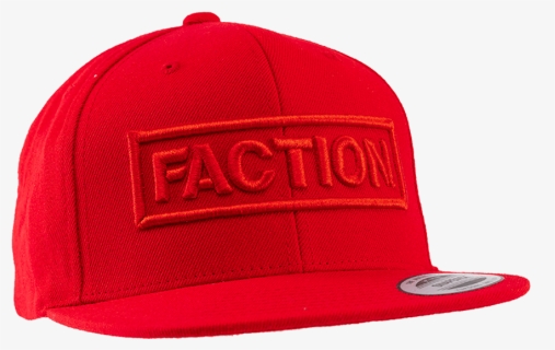 Faction Logo Flexfit Snap Back Cap W19 Softgoods Red - Baseball Cap, HD Png Download, Free Download