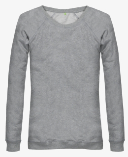 Women"s Organic Cotton Grey Jumper - Sweater, HD Png Download, Free Download