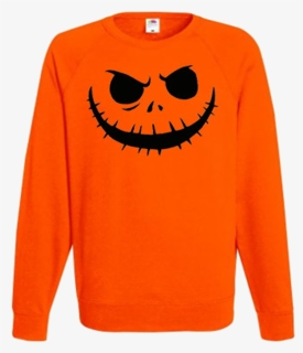 Pumpkin Scary Halloween Jumper Sweater Ev Designs Uk - Sweater, HD Png Download, Free Download