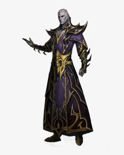 Necromancer Drawing Male Elf - Drow Wizards, HD Png Download, Free Download