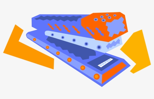 Vector Illustration Of Stapler Mechanical Device Joins, HD Png Download, Free Download