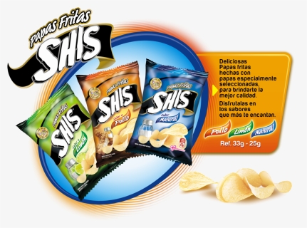 Papas Fritas Sabor - Potato Chip, HD Png Download, Free Download