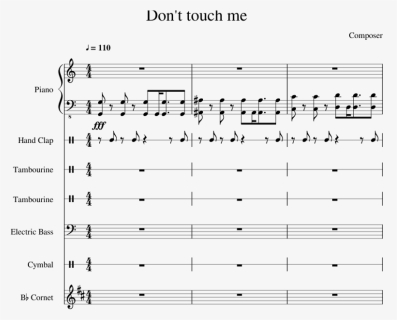 Don"t Touch Me- Ailee Sheet Music For Piano, Percussion, - Sheet Music, HD Png Download, Free Download