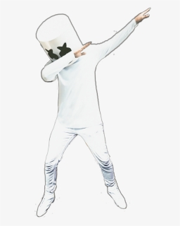 Collection Of Free Marshmello Drawing Dab - Marshmello Dab, HD Png Download, Free Download