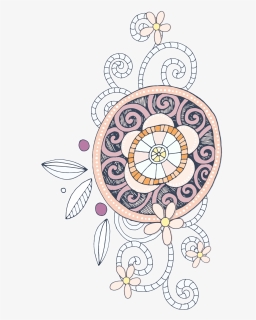 This Graphics Is Hand Painted Vintage Woodcut Pattern - Circle, HD Png Download, Free Download