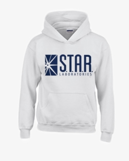 #flash #starlabs #star #arrowverse #hoodie #white - Hoodie, HD Png Download, Free Download