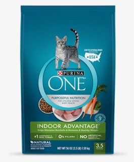 Indoor Advantage Adult Premium Cat Food - Purina One Cat Food, HD Png Download, Free Download