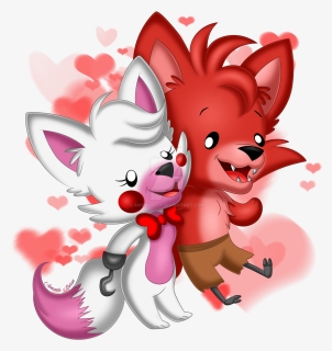 Fnaf Foxy X Mangle Cute , Png Download - Foxy X Mangle Fnsf, Transparent Png, Free Download