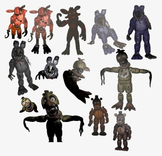 Fnaf 2 Withered Animatronic Resource Pack  credit Me - Freddy Fnaf 2 Withered Animatronics, HD Png Download, Free Download