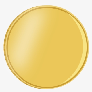 Vector Illustration Of Shiny Gold Coin With Reflection - Gold Coin Vector Png, Transparent Png, Free Download