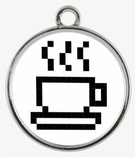 Coffee Lovers Pixel Art Standard Coin Necklace - Word Of Faith Int'l Christian Center, HD Png Download, Free Download