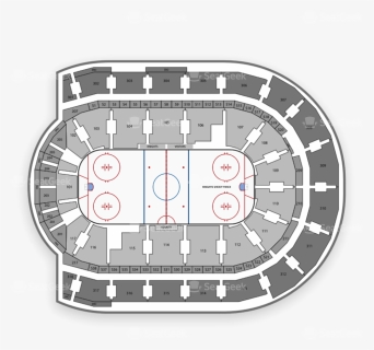 Philadelphia Flyers Seating Chart Map Seatgeek Png - Budweiser Gardens Seating Chart Rows, Transparent Png, Free Download