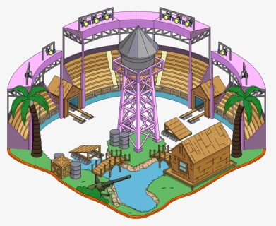 Simpsons Tapped Out Krustyland Buildings, HD Png Download, Free Download