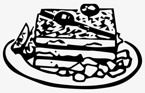 Big Image Png - Sandwich Dish Black And White, Transparent Png, Free Download