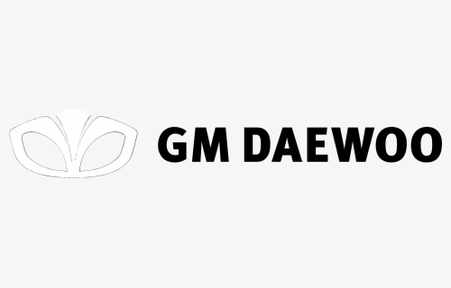 Gm Daewoo Logo Black And White - Daewoo, HD Png Download, Free Download