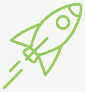 Rocket - Png Green Rocket Icon, Transparent Png, Free Download