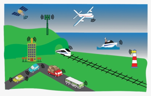 Illustration Of Smart Transportation Hd, HD Png Download, Free Download