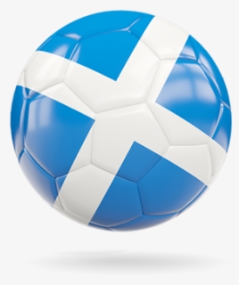 Glossy Soccer Ball - Soccer Ball Scotland Flag Football, HD Png Download, Free Download