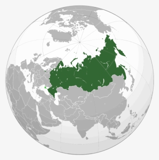 Russia On Earth Map , Png Download - Russian Sphere Of Influence 2017, Transparent Png, Free Download