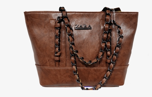 Black Chain Shoulder Bag Zara - Shoulder Bag, HD Png Download, Free Download