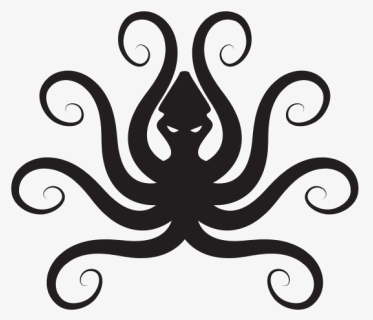 Octopus Silhouette-1579686551 - Octopuses, HD Png Download, Free Download