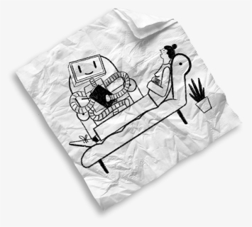 A Virtual Therapist Powered By Ai - Sketch, HD Png Download, Free Download