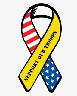 Transparent Club America Png - Support Our Troops Ribbon Png, Png Download, Free Download