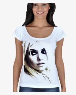 Taylor Momsen Kadın Açık Yaka Taylor Momsen Adında - T-shirt, HD Png Download, Free Download