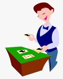 Transparent Blank Playing Card Png - Croupier Clipart, Png Download, Free Download