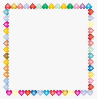 Png Hearts Photo Frame Clipart , Png Download - Hearts Border Ms Word, Transparent Png, Free Download