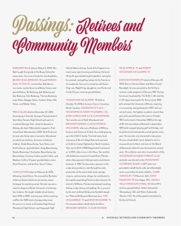 2 Passings Retirees And 4 6 8 Mission Woodward Academy - Brochure, HD Png Download, Free Download