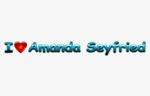 Amanda Seyfried Heart Name Transparent Png - Graphic Design, Png Download, Free Download