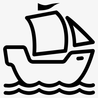 It"s An Image Of An Old Wooden Ship With Two Sails - เรือ Png, Transparent Png, Free Download