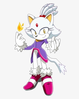 Blaze The Cat , Png Download - Silver The Hedgehog Blaze The Cat, Transparent Png, Free Download