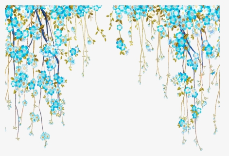 #mq #blue #flowers #flower #hanging #hanger - Art, HD Png Download, Free Download