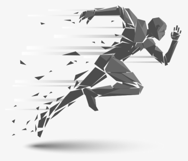 Running Royalty-free Silhouette Illustration - Running Man Drawing, HD Png Download, Free Download