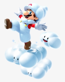 Mario Clouds Png - Super Mario Galaxy 2 Cloud Mario, Transparent Png, Free Download