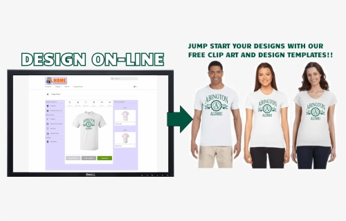 Design Abington T Shirts On-line - T-shirt, HD Png Download, Free Download
